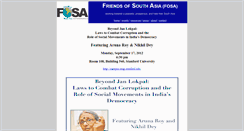 Desktop Screenshot of friendsofsouthasia.org
